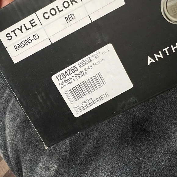 Anthony Wang Chunky Wedge Raisin Sneakers - Picture 4 of 4